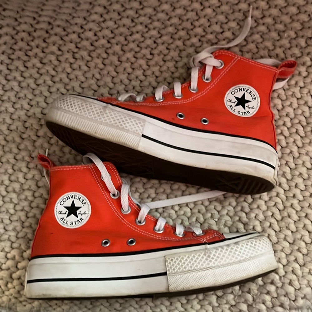 Orange Platform Converse